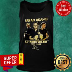 Bryan Adams 43rd Anniversary 1977 2020 Signature Tank Top