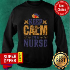 Caduceus Keep Calm I’m A Nurse Sweatshirt
