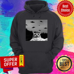 Cat Selfie With Ufos Hoodie