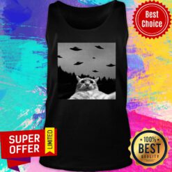 Cat Selfie With Ufos Tank Top