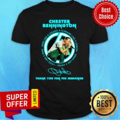 Chester Bennington Thank You For The Memories Signature Shirt
