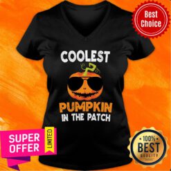 Coolest Pumpkin In The Patch Halloween V-neck