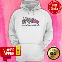 Diamond Peace Love Confederate Hoodie
