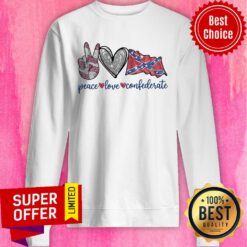 Diamond Peace Love Confederate Sweatshirt