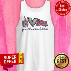 Diamond Peace Love Confederate Tank Top