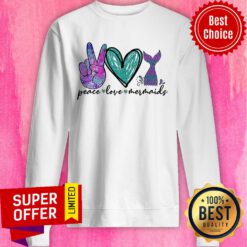 Diamond Peace Love Mermaids Sweatshirt