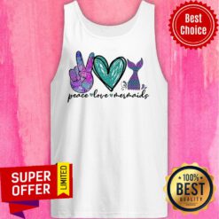 Diamond Peace Love Mermaids Tank Top