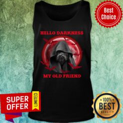 Dog Hello Darkness My Old Friend Blood Moon Tank Top