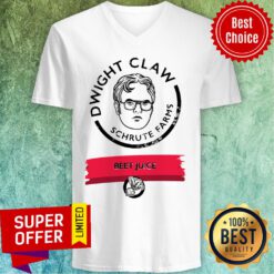 Dwight Claw Schrute Farms Beet Juice V-neck