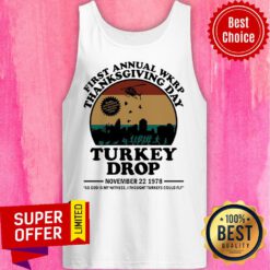 First Annual Wkrp Thanksgiving Day Turkey Drop November 22 1978 Tank Top