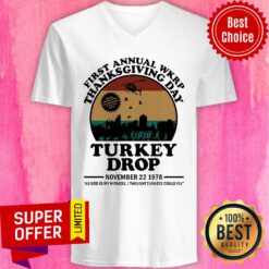 First Annual Wkrp Thanksgiving Day Turkey Drop November 22 1978 V-neck