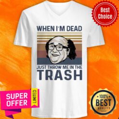 Frank Reynolds When I'm Dead Just Throw Me In The Trash Vintage V-neck