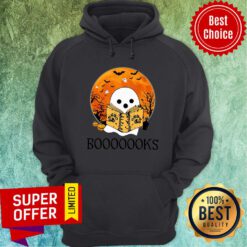 Ghost Reading Books Halloween Hoodie