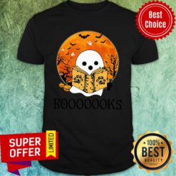 Ghost Reading Books Halloween Shirt