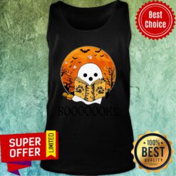 Ghost Reading Books Halloween Tank Top