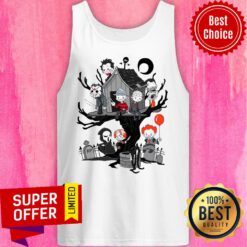 Horror Park Halloween Horror Chibi Characters Tank Top