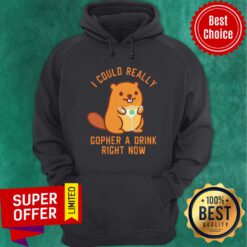 I Could Really Gopher A Drink Right Now Hoodie