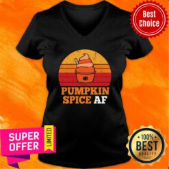 Icecream Pumpkin Spice Af Halloween Vintage V-neck