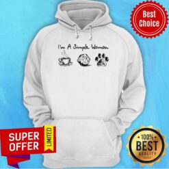 I'm A Simple Woman Coffee Dungeons Dragons And Dog Paw Hoodie