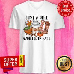 Just A Girl Who Loves Fall V-neck