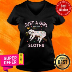 Just A Girl Who Loves Sloths V-neck