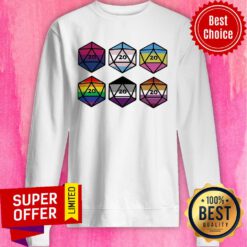 LGBT Dungeons And Dragons Dice D20 Sweatshirt