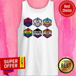 LGBT Dungeons And Dragons Dice D20 Tank Top