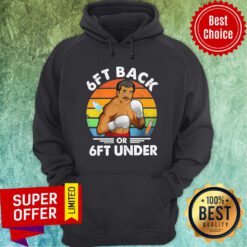 Neil Degrasse Tyson Caricature 6ft Back Or 6ft Under Vintage Hoodie