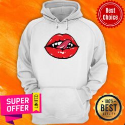 Nice Vampire Lips Halloween Hoodie