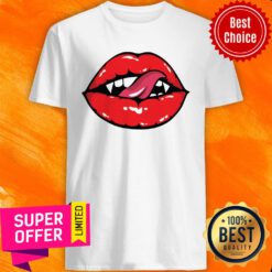 Nice Vampire Lips Halloween Shirt