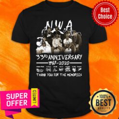 NWA 33rd Anniversary 1978 2020 Thank You For The Memories Signatures Shirt