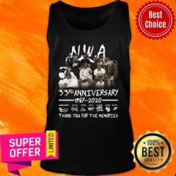 NWA 33rd Anniversary 1978 2020 Thank You For The Memories Signatures Tank Top