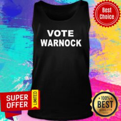 Official Vote Warnock Tank Top