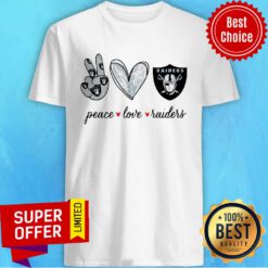 Peace Love Raiders Diamond Shirt
