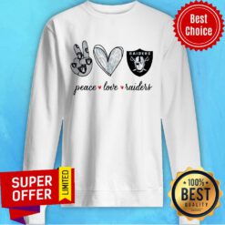 Peace Love Raiders Diamond Sweatshirt
