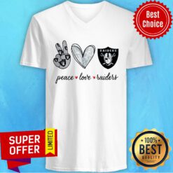 Peace Love Raiders Diamond V-neck