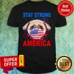 Shih Tzu Face Mark Stay Strong America Shirt