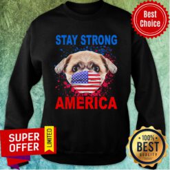 Shih Tzu Face Mark Stay Strong America Sweatshirt