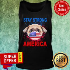 Shih Tzu Face Mark Stay Strong America Tank Top