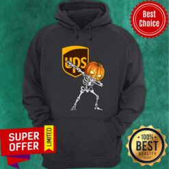 Skeleton Dabbing Halloween Pumpkin UPS Hoodie