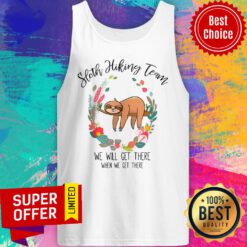 Sloth Gift Women Mothers Day Flower Sloth Hi Tank Top