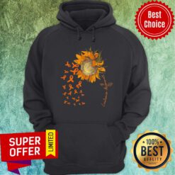 Sunflower Leukemia Awareness Ribbon Hoodie