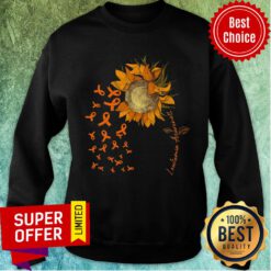Sunflower Leukemia Awareness Ribbon Sweatshirt
