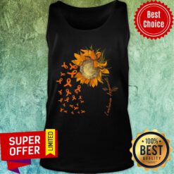 Sunflower Leukemia Awareness Ribbon Tank Top