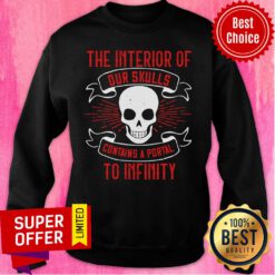 The Interior Of Our Skulls Contains A Portal To Infinity Sweatshirt