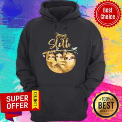 Womens Mama Sloth Cute Mothers Day Hoodie