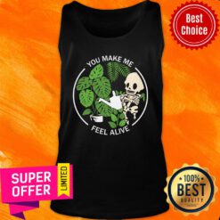 You Make Me Feel Alive Halloween Skull Tank Top