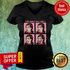 You Should Smile More Women V-neck