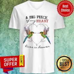 A Big Piece Of My Heart Lives In Heaven V-neck