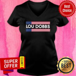 American Flag Lou Dobbs V-neck